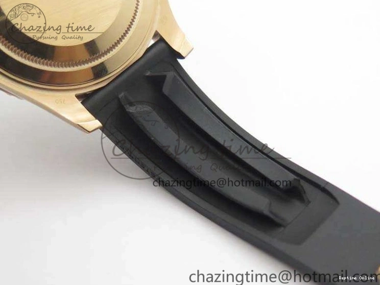 0209 GoodFit Yacht-Master 40mm 116695SATS BP Maker Best Edition Crystal Bezel On Black Rubber Strap Swiss ETA 3555